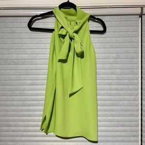 Mango Lime Green Halter Tie Top – Size US 6 / EUR M